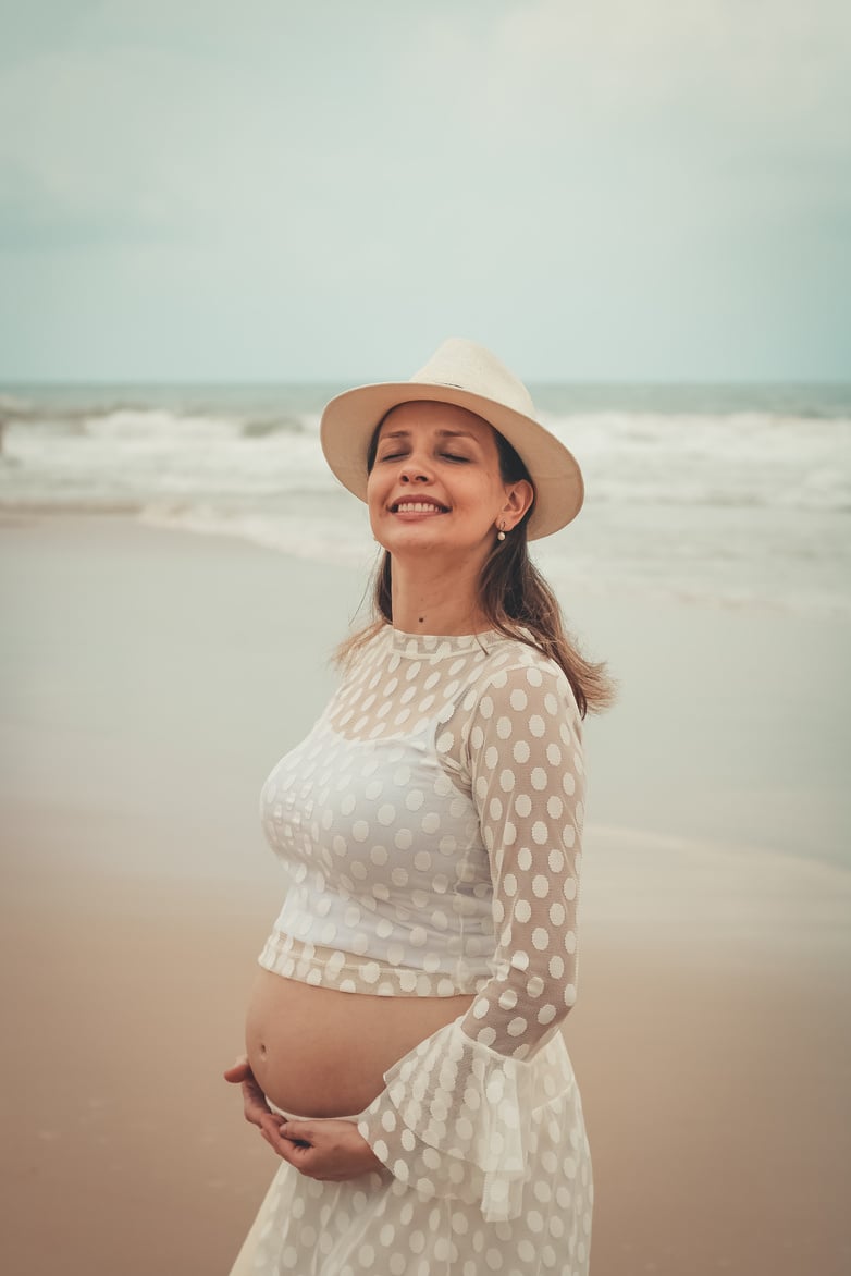 Smiling Pregnant Woman